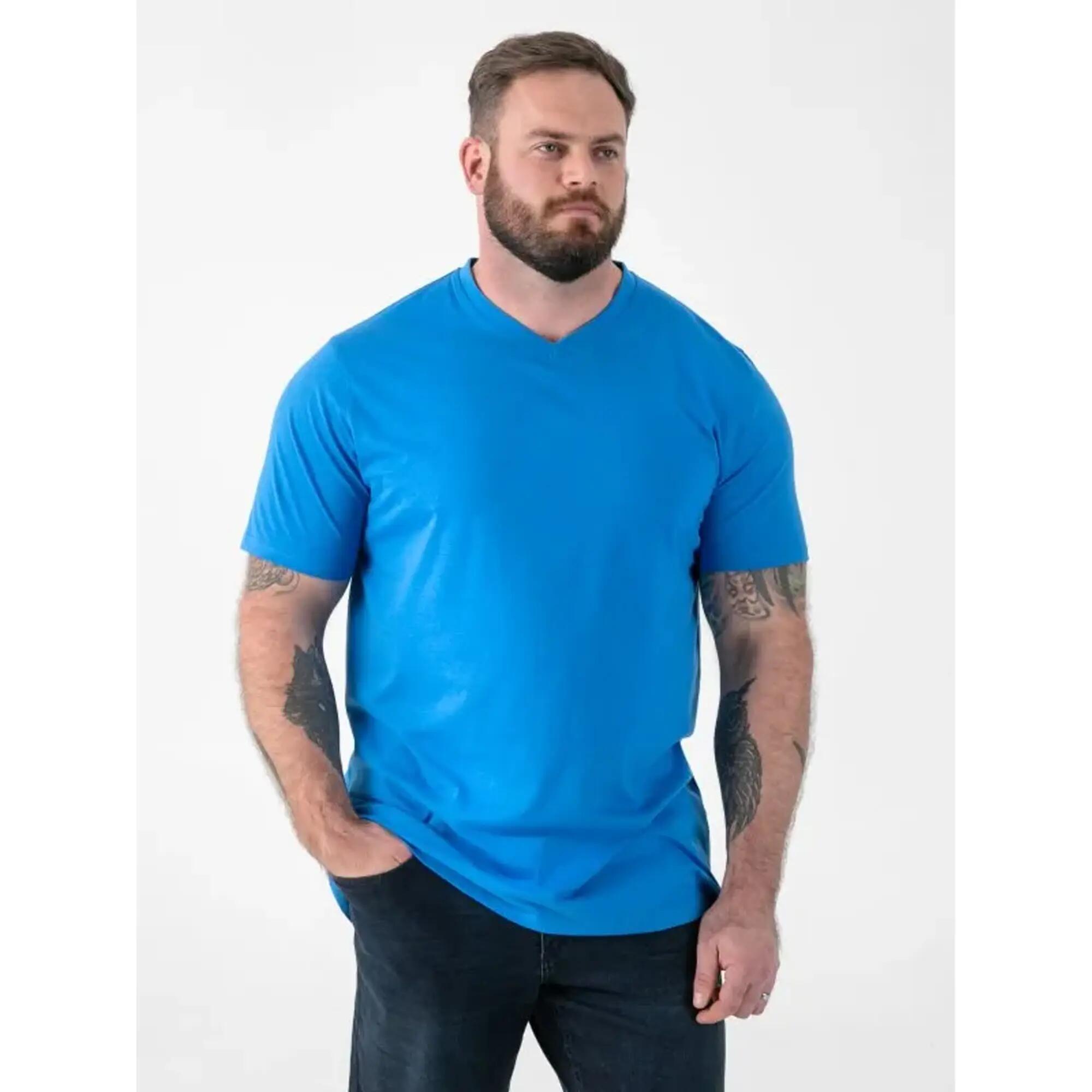 Mens D555 Sig Cotton Kingsize TShirt (Teal) 4/5