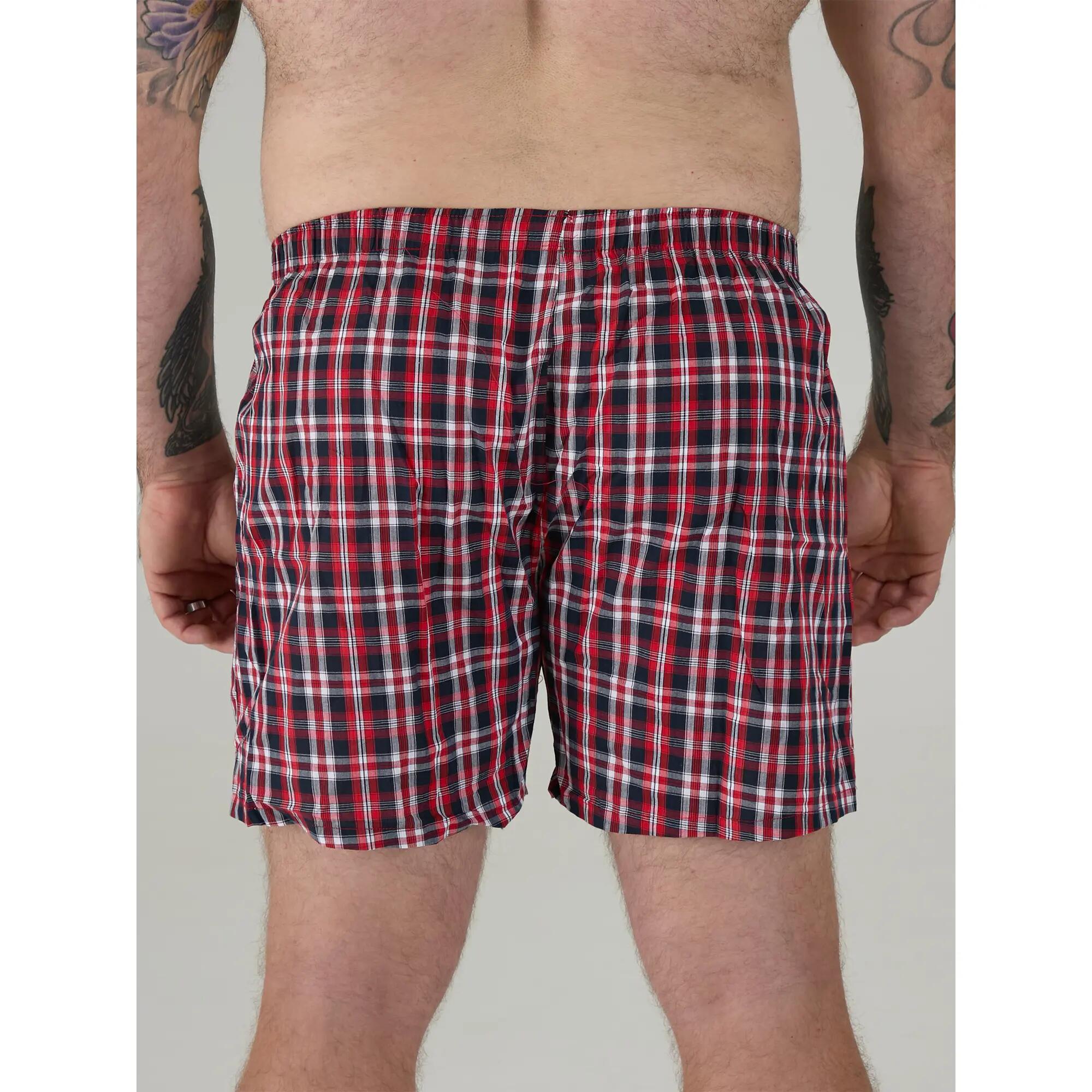 "D555" Boxershorts für (2erPack) Herren Marineblau/Rot 3/6