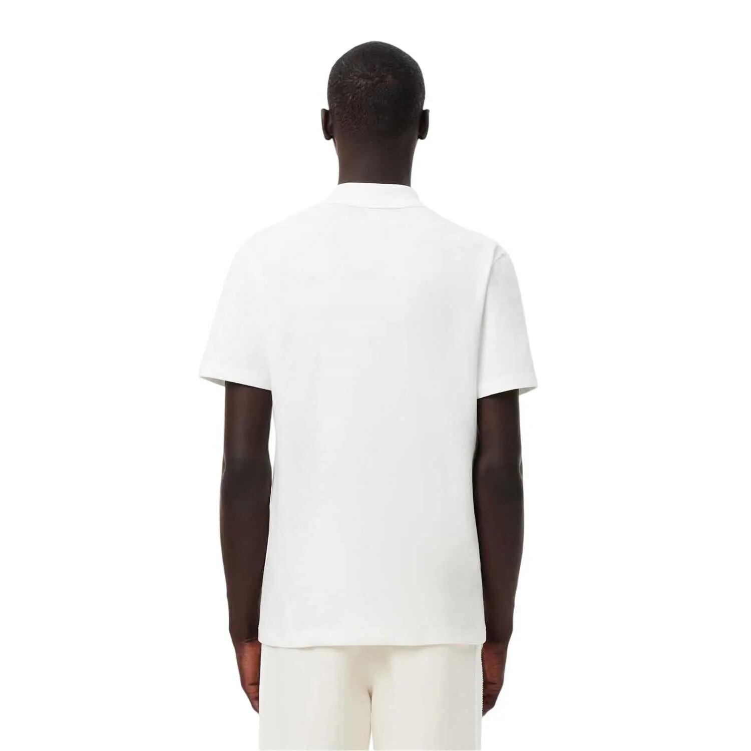 Maglietta Polo Regolare Logo Sul Petto Uomo Lacoste Bianco 3/5