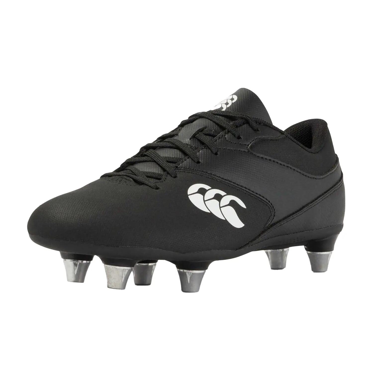 Childrens/Kids Phoenix Raze SG Regular Soft Ground Rugby Boots (Black/White) 6/6
