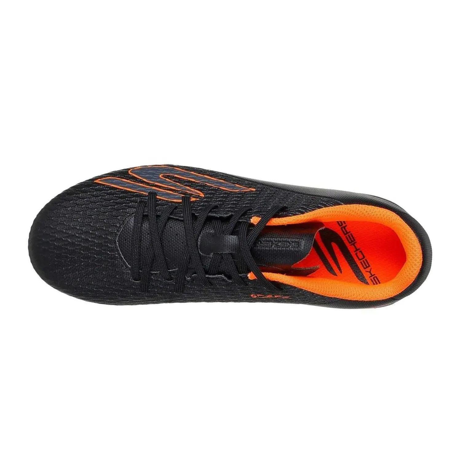 Scarpe Da Calcio Per Terreni CompattiBambini Skechers Pro Nero Arancio 3/6