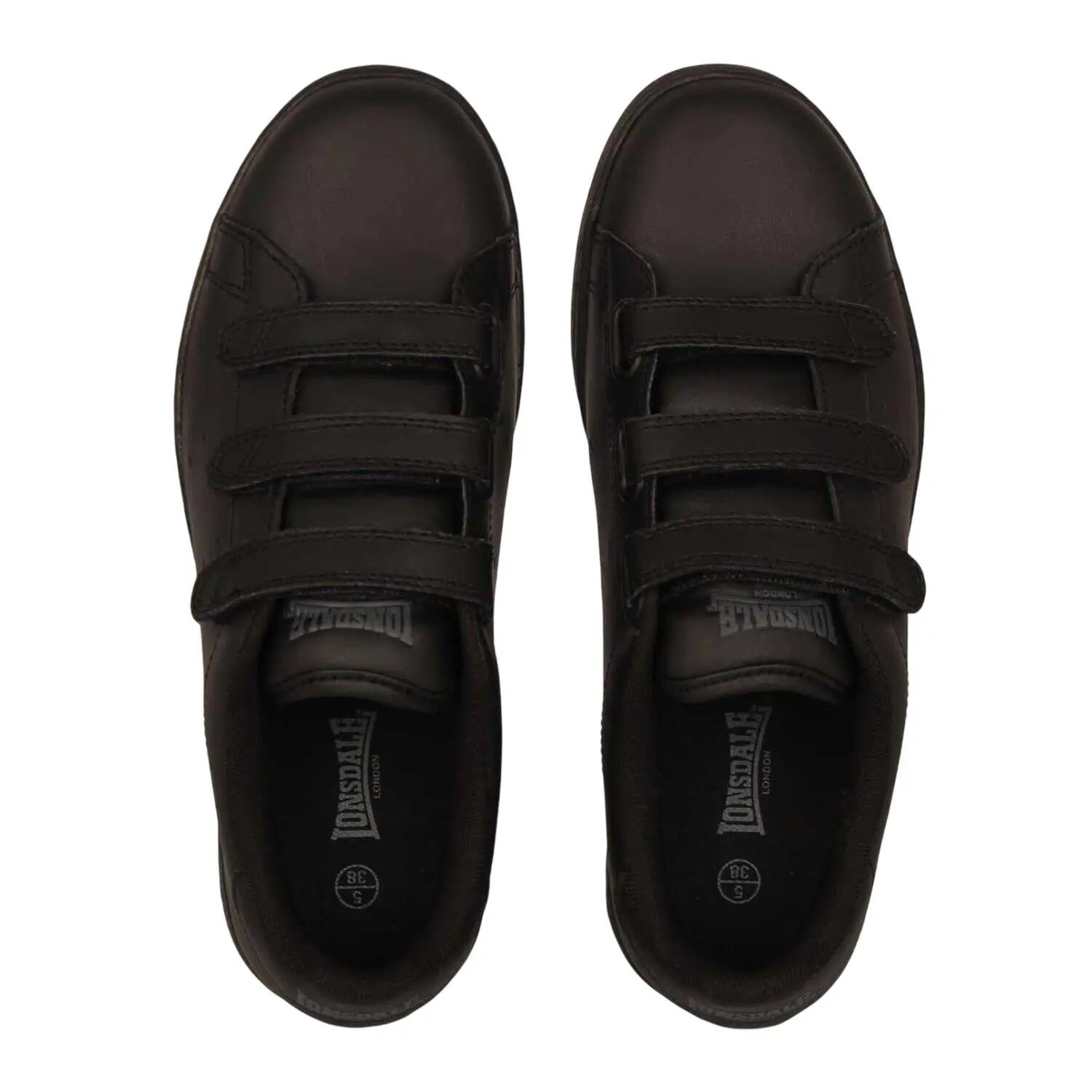 Scarpe Sportive PelleBambini Lonsdale Leyton Nero 6/6