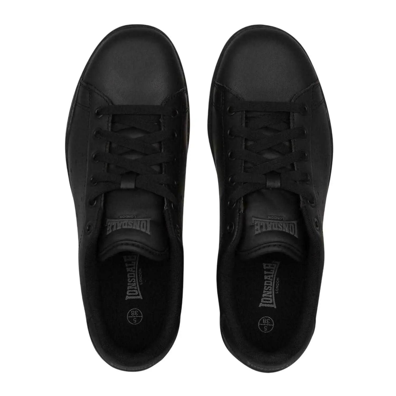 "Leyton" Sneaker für , Leder Kinder Schwarz 5/5