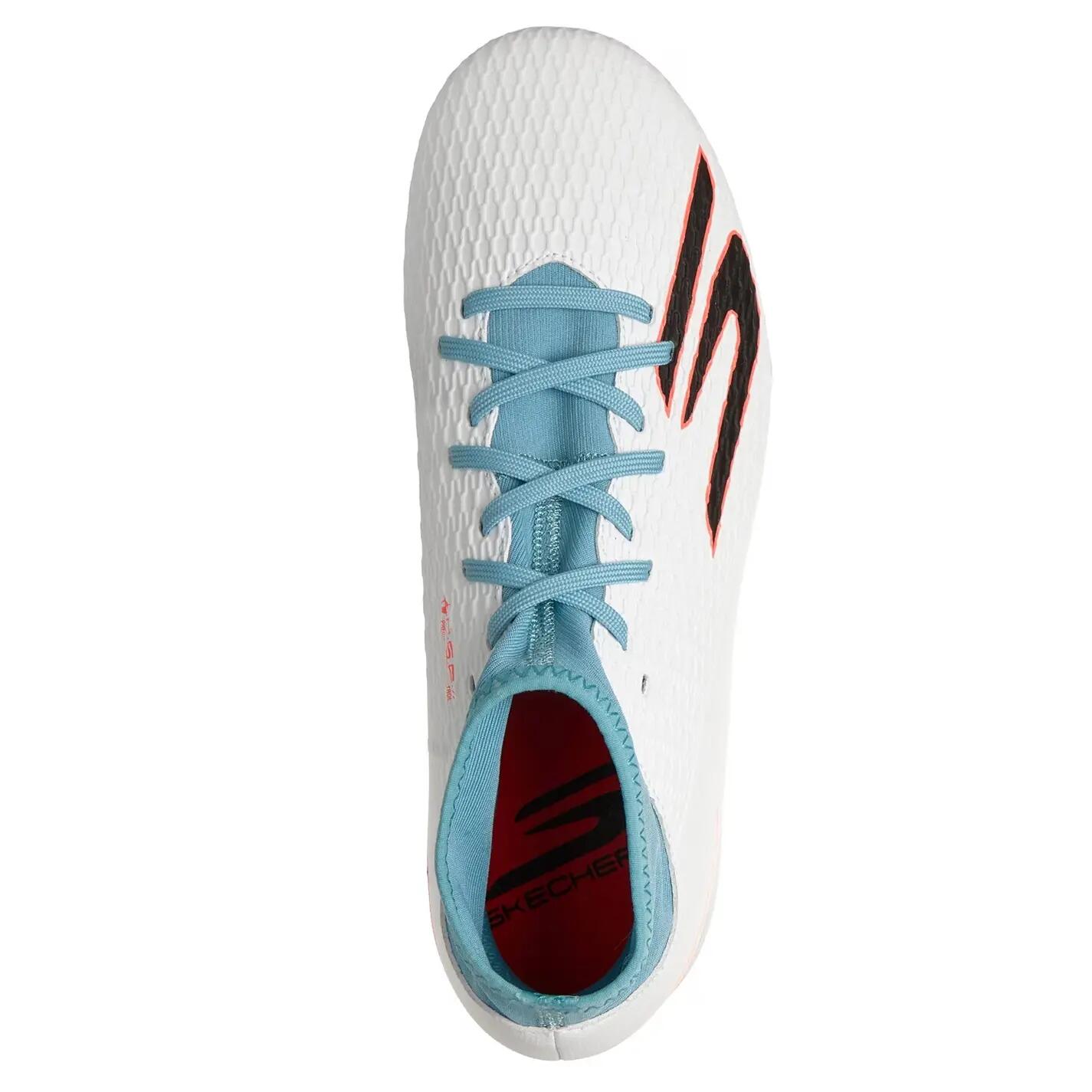 Chaussures De Foot Pour Terrain Ferme SKX Enfant (Blanc / Bleu) 2/5