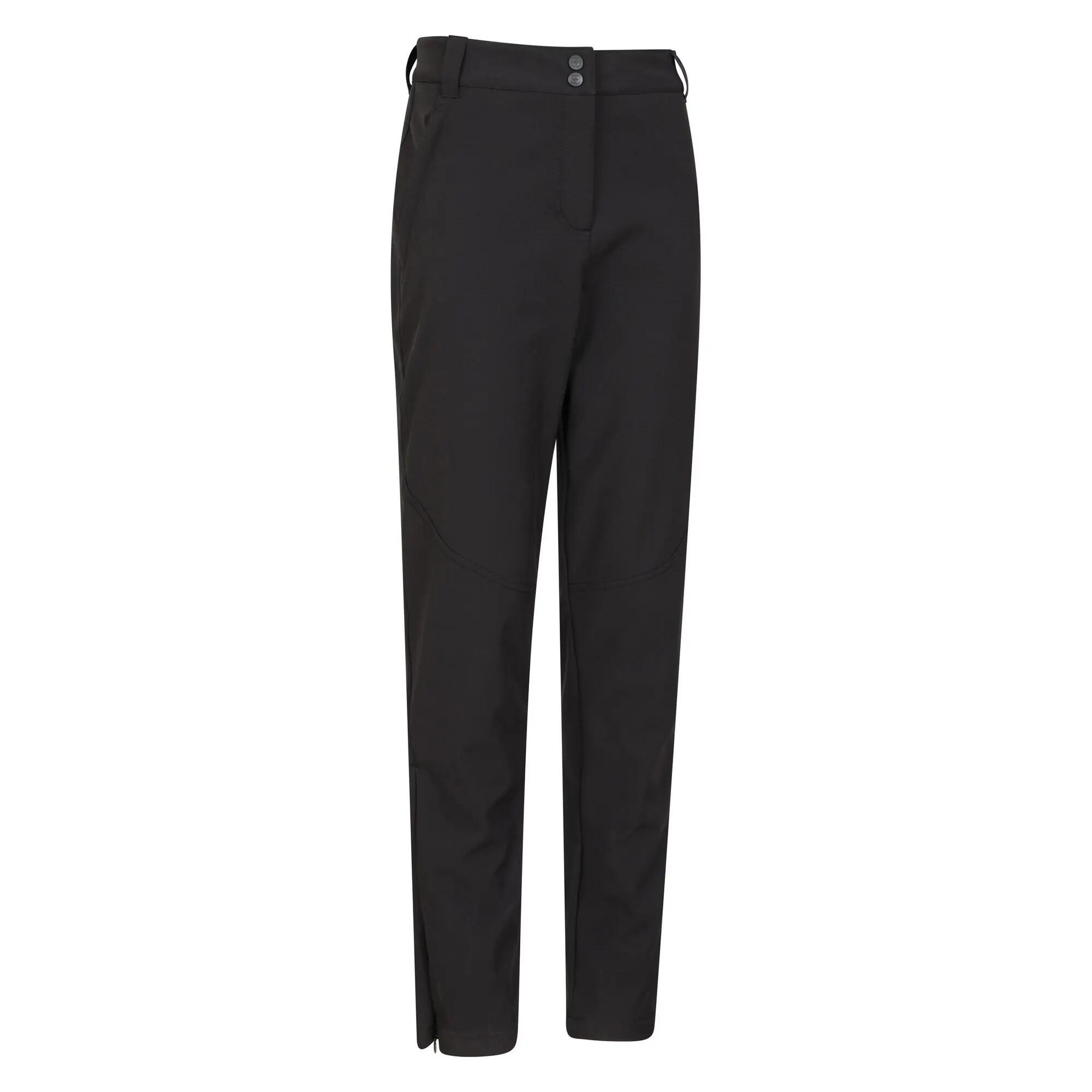 Skihosen "Sierra II", Softshell Damen Schwarz 4/4
