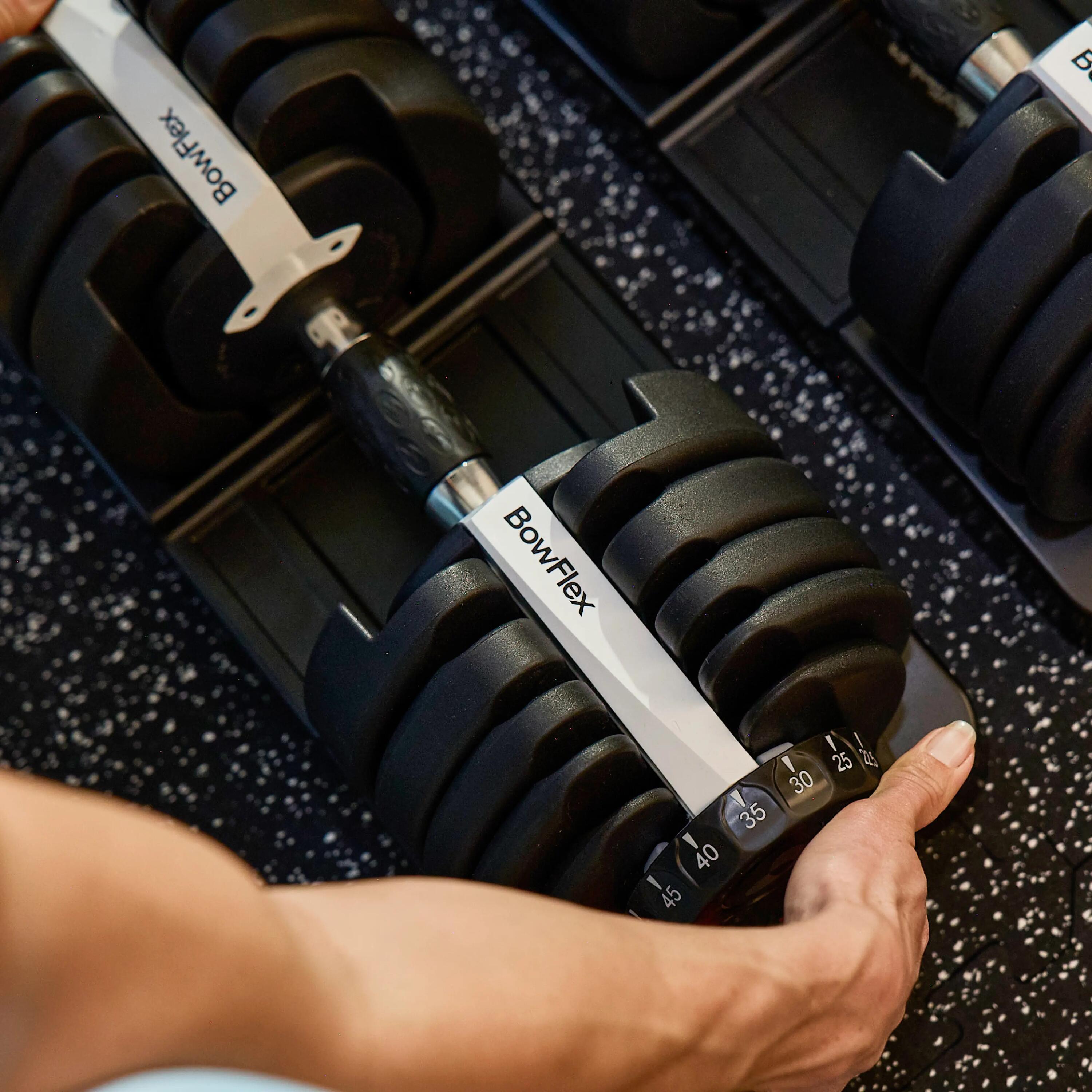 Mancuernas ajustables 2-24 kg con selector rápido para entrenamiento en casa 12/15