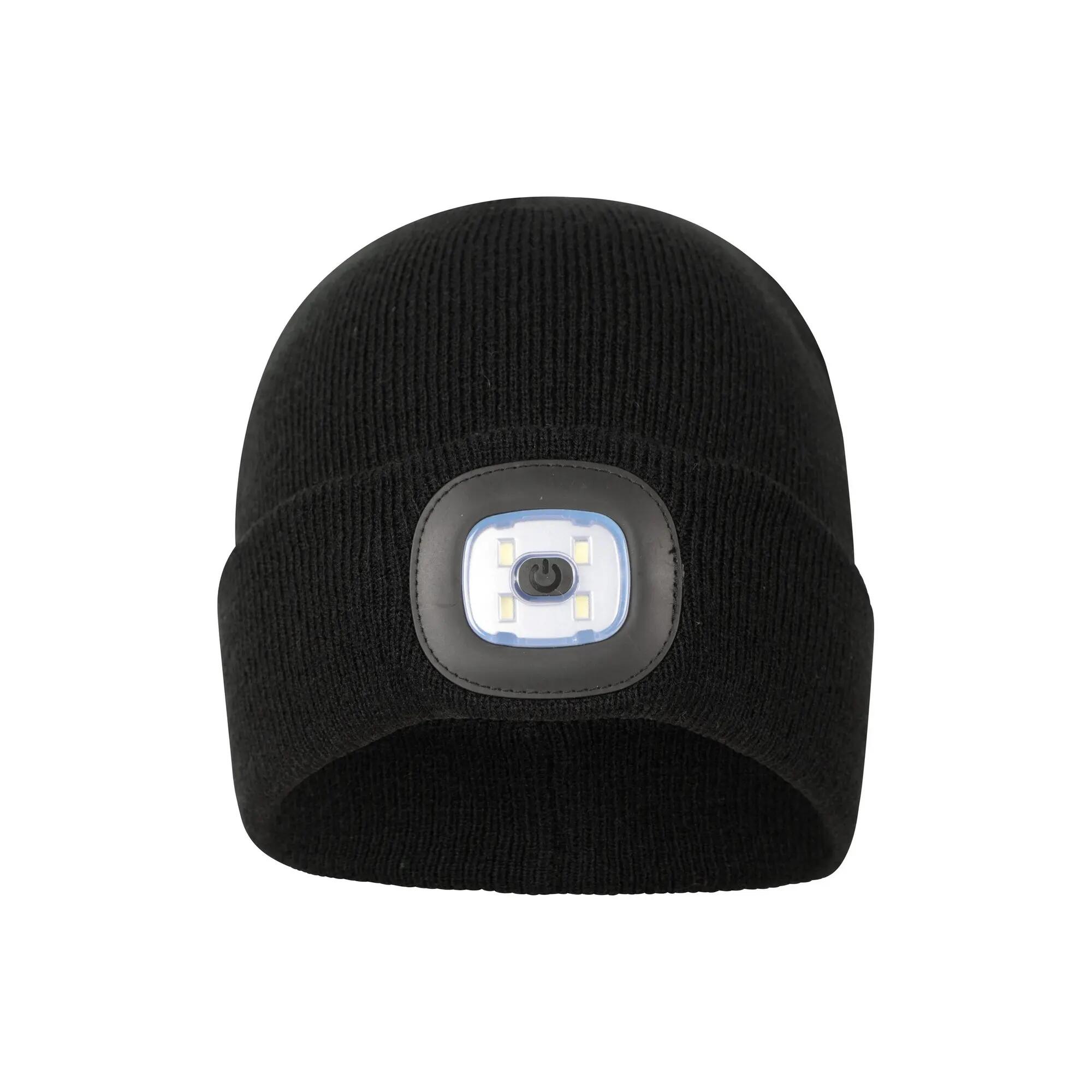 Cappello Berretto Con Luce Uomo Mountain Warehouse Highlands Nero 5/6