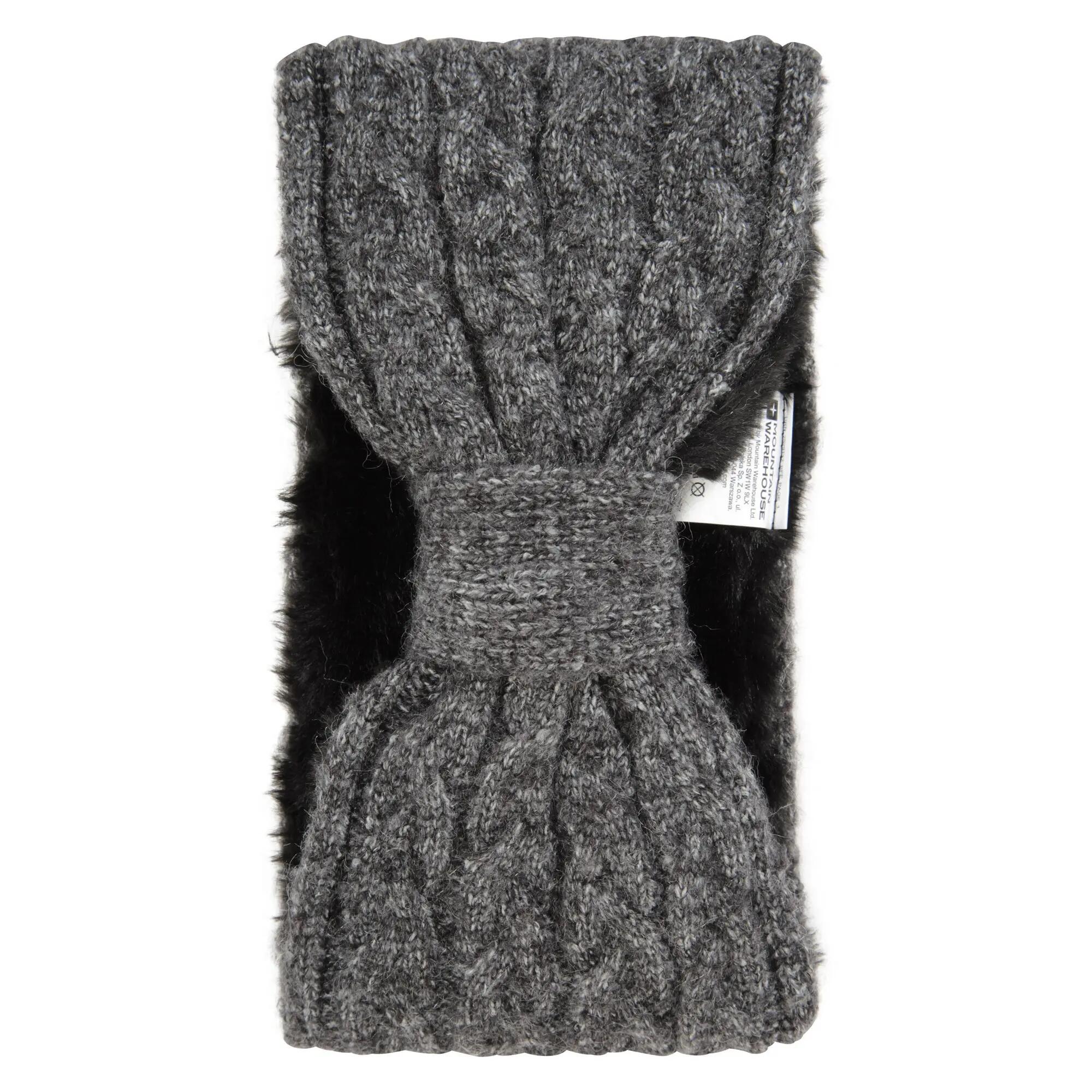 Stirnband Front mit Knoten für Damen Schwarz 6/6