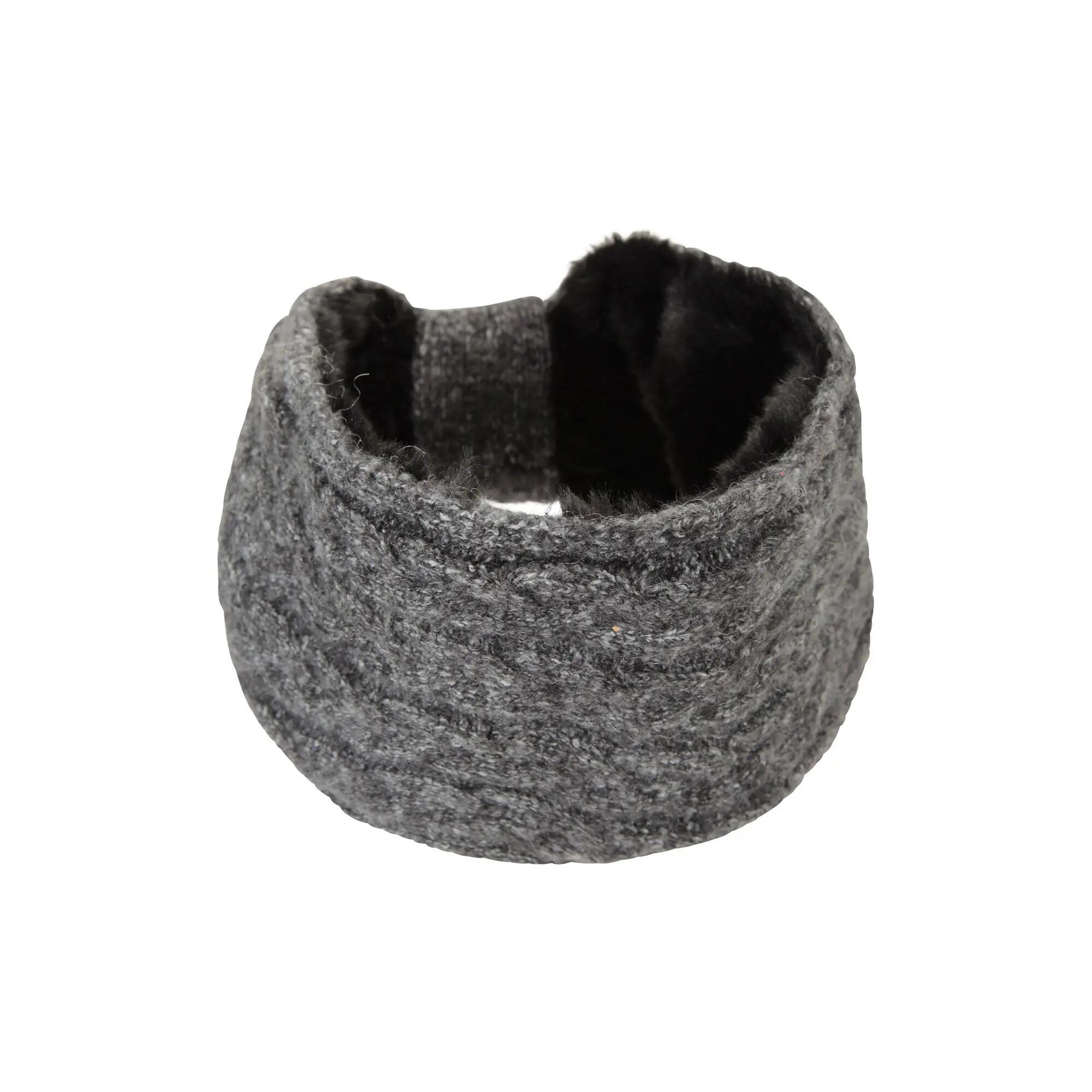 Stirnband Front mit Knoten für Damen Schwarz 5/6