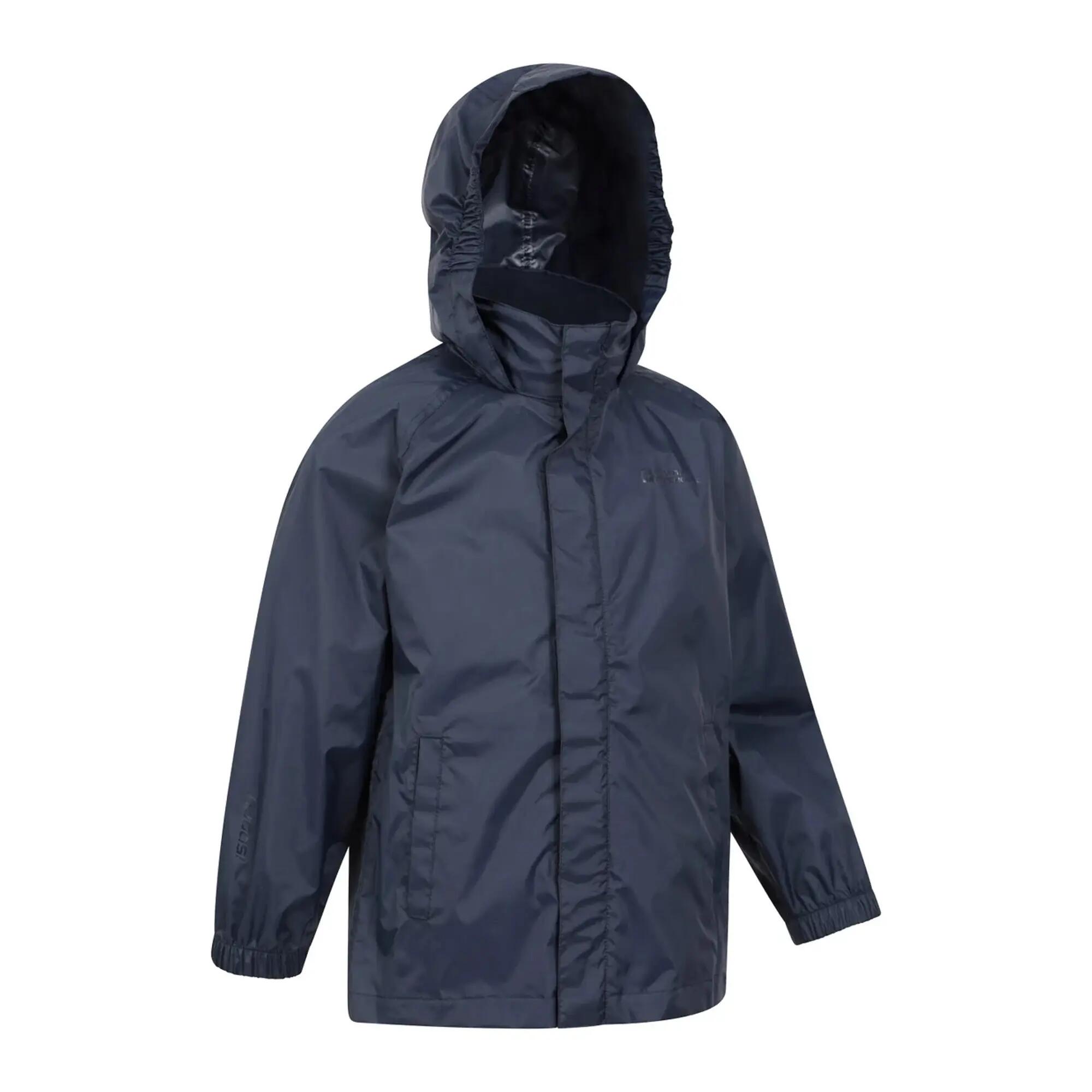 Completo Giacca E Pantaloni Impermeabili Bambini Mountain Warehouse Pakka Blu 4/5