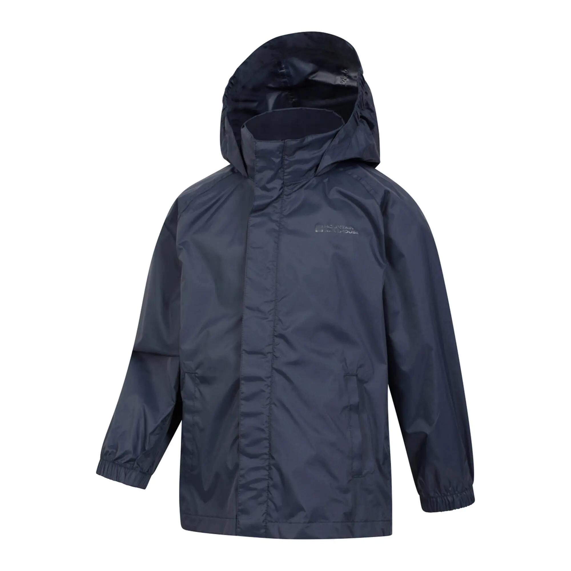 Completo Giacca E Pantaloni Impermeabili Bambini Mountain Warehouse Pakka Blu 3/5