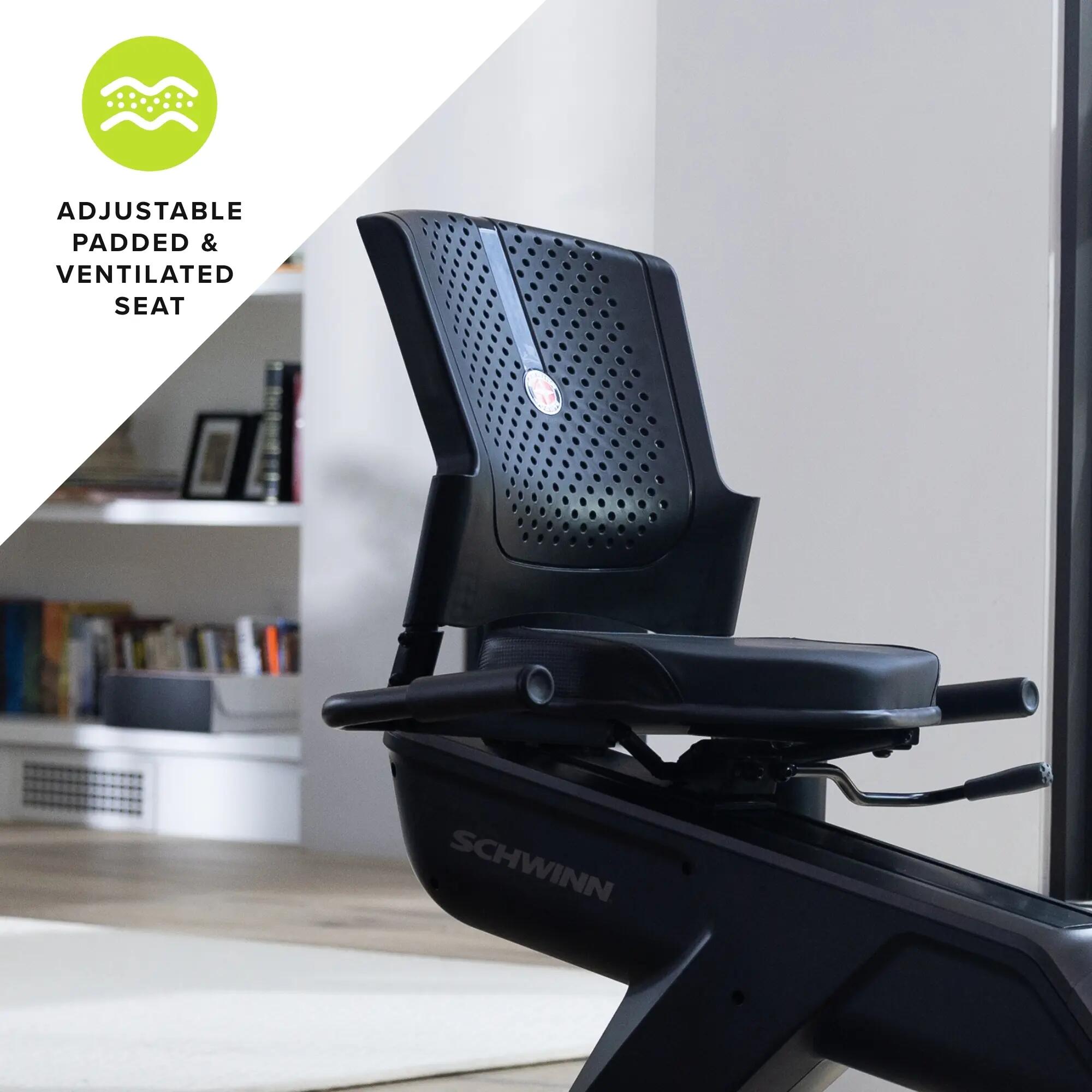 Vélo couché Schwinn 590R 25 niveaux résistance Gris/Noir 13/16