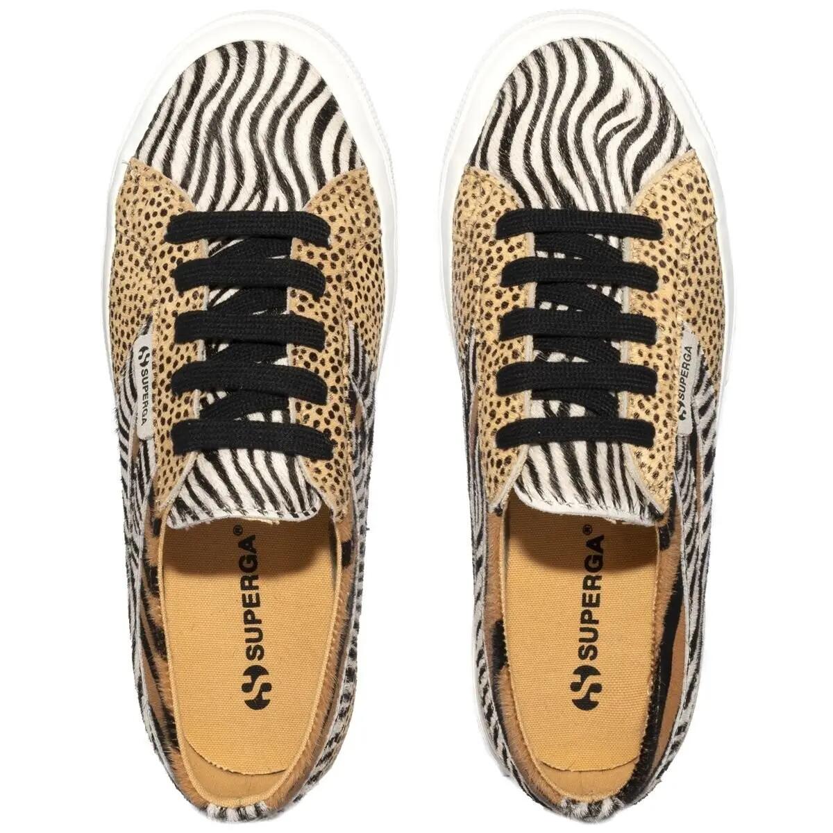 Baskets COTU Femme (Marron / Noir / Blanc) 3/4