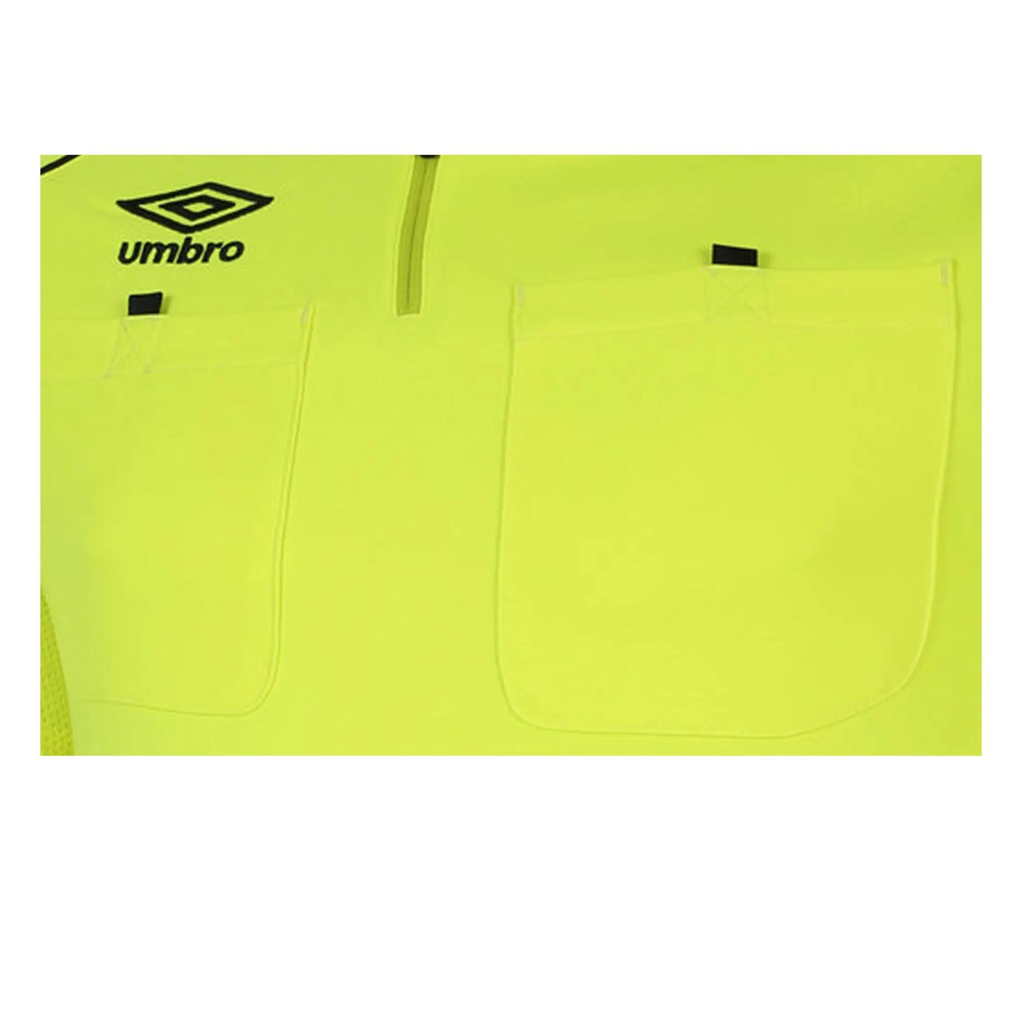 Maillot D´arbitre Adulte (Jaune Fluo / Noir) 3/4