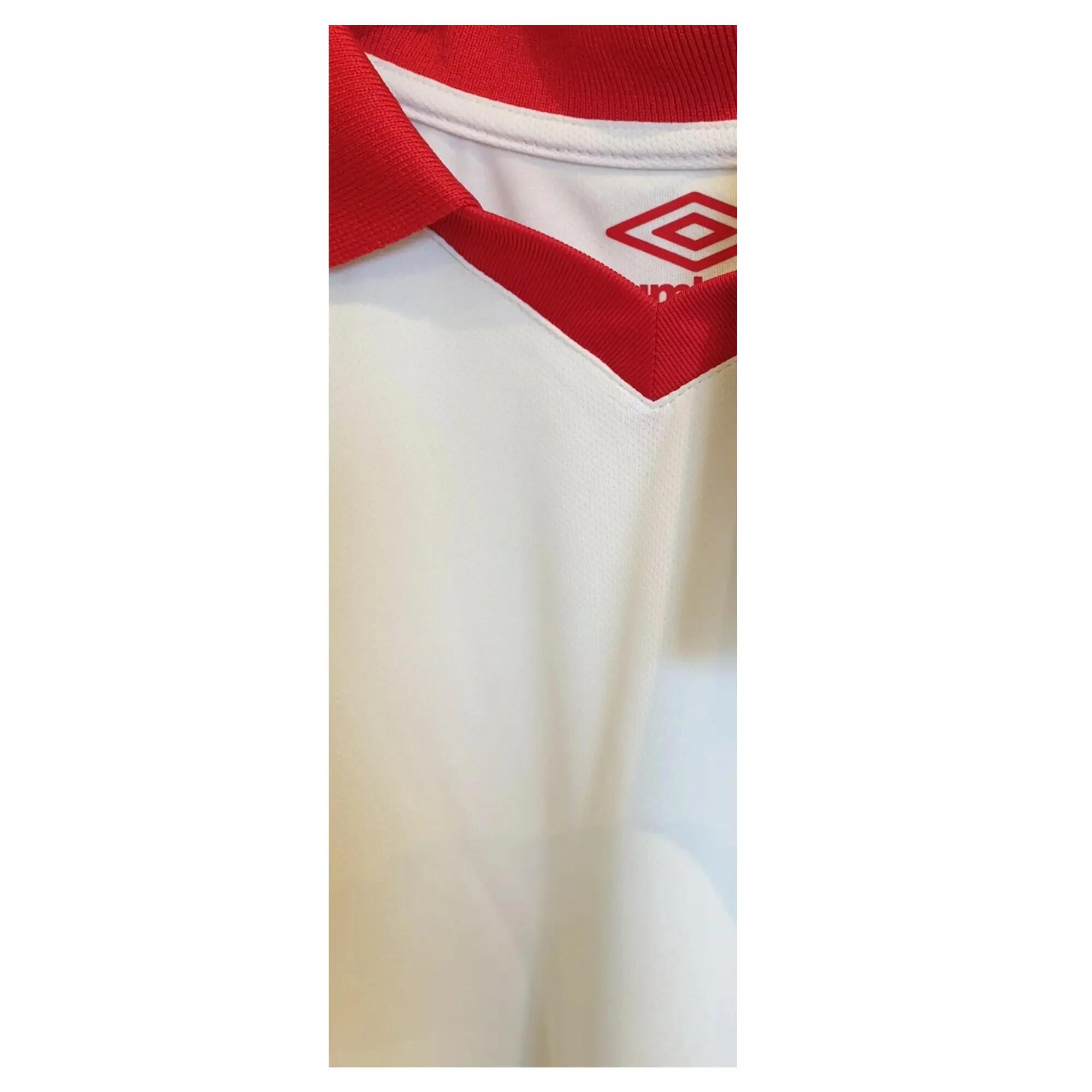 Maglia Maniche Corte Bambini Umbro Tempest Bianco Vermiglio 4/4