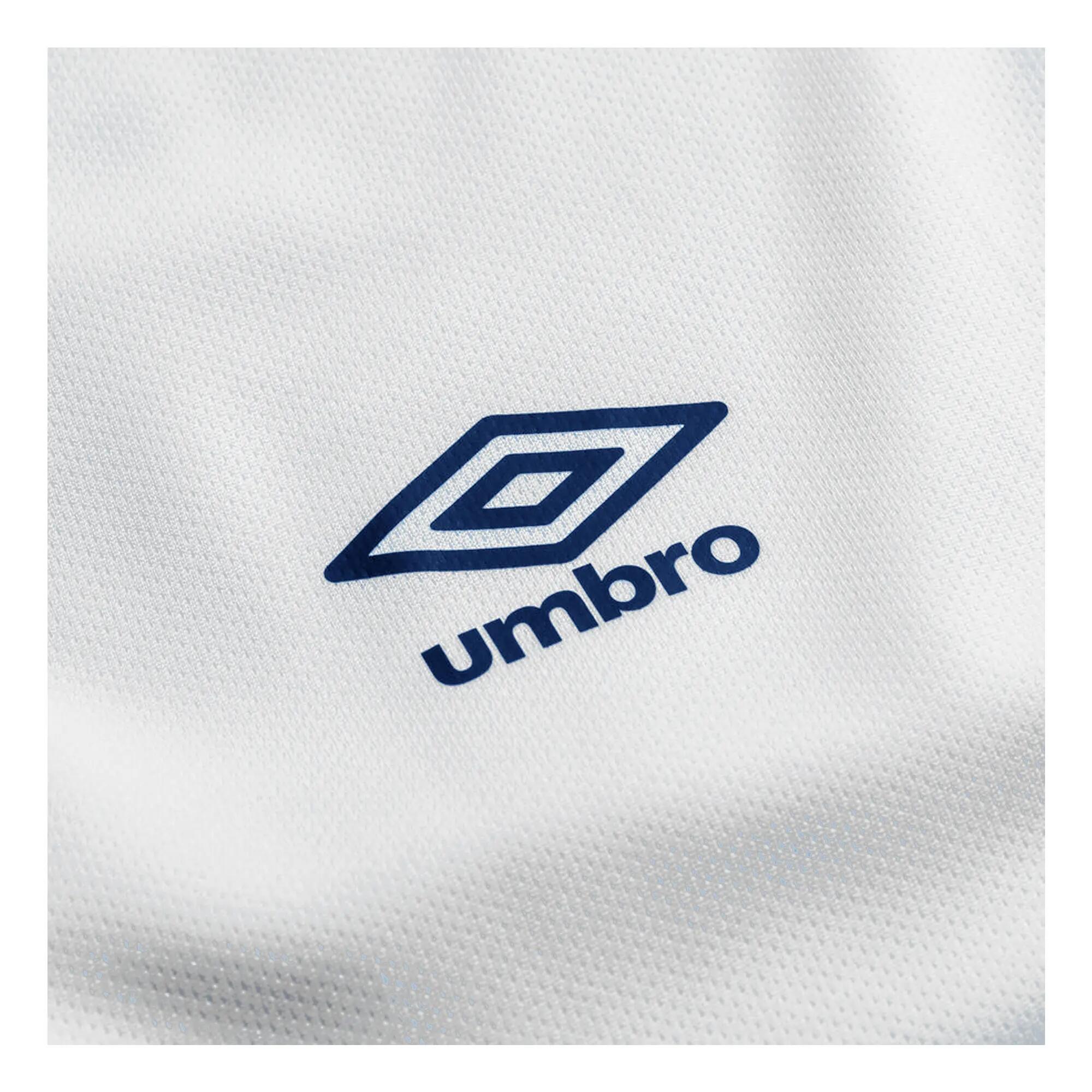 Maglia Maniche Corte Bambini Umbro Tempest Bianco Blu Navy 4/4