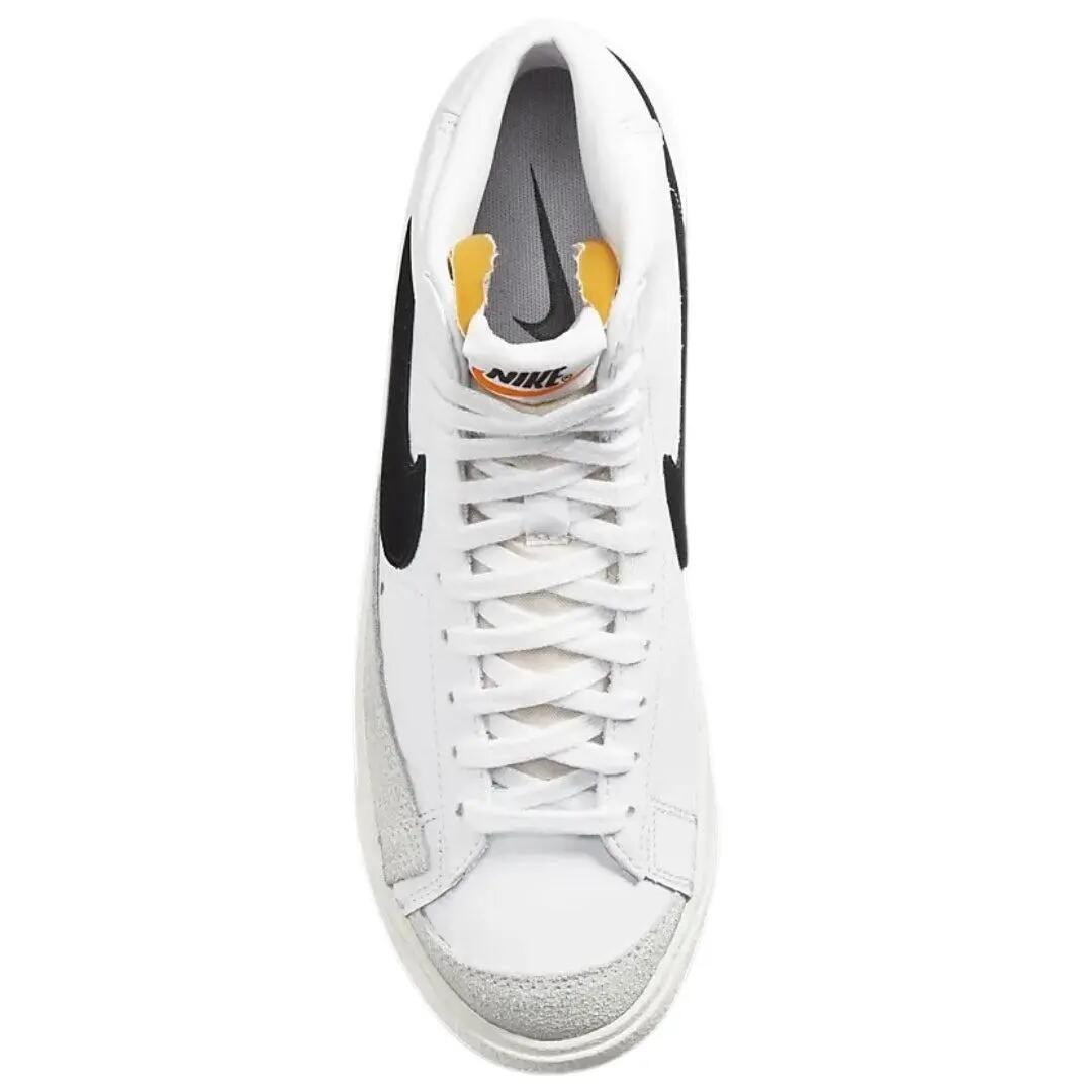 Scarpe Sportive Pelle Taglio MedioAdulto Unisex Nike Blazer 77 Bianco Nero 4/7