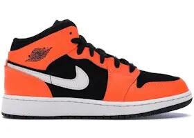 Chaussures - Marche - Enfants - Jordan 1 Mid - Noir/Cone 3/3