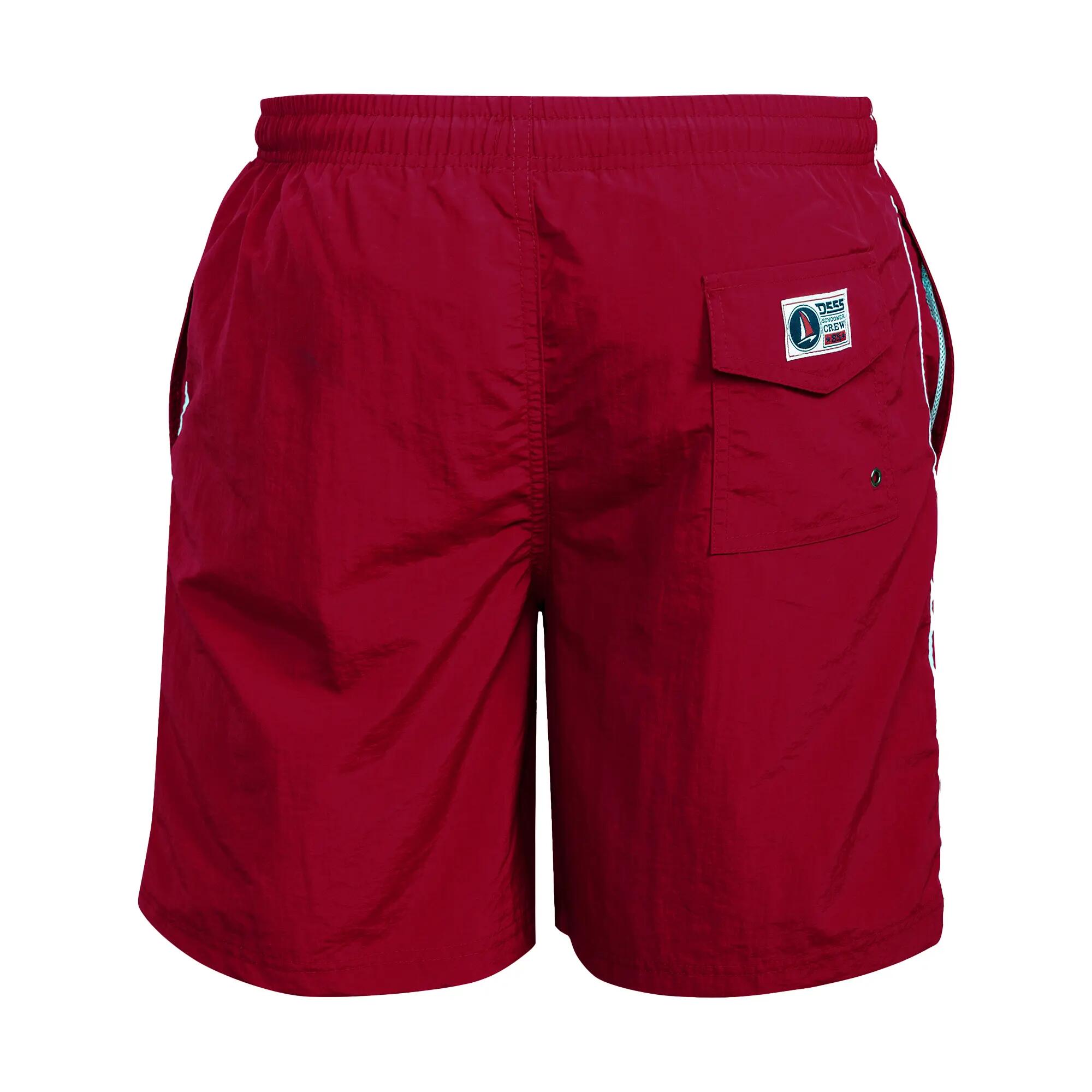 D555 Short De Bain Uni Grande Taille YARROW Homme (Rouge) 3/6