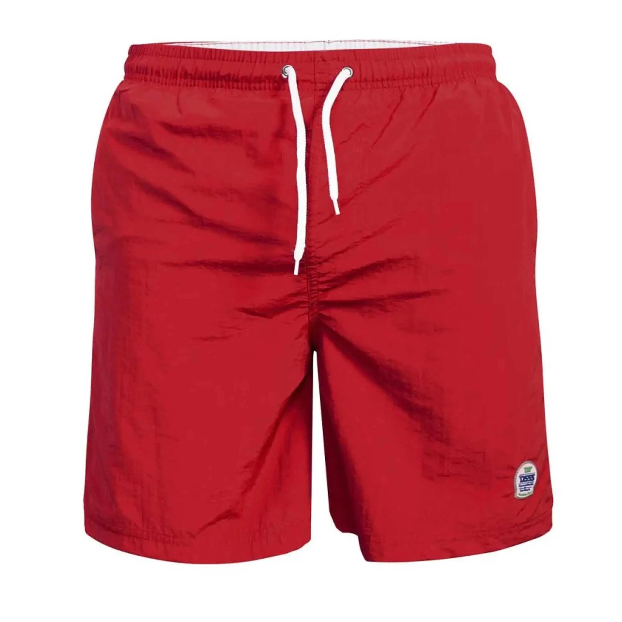 D555 Short De Bain Uni À Taille Élastiquée YARROW Homme (Rouge) 2/6