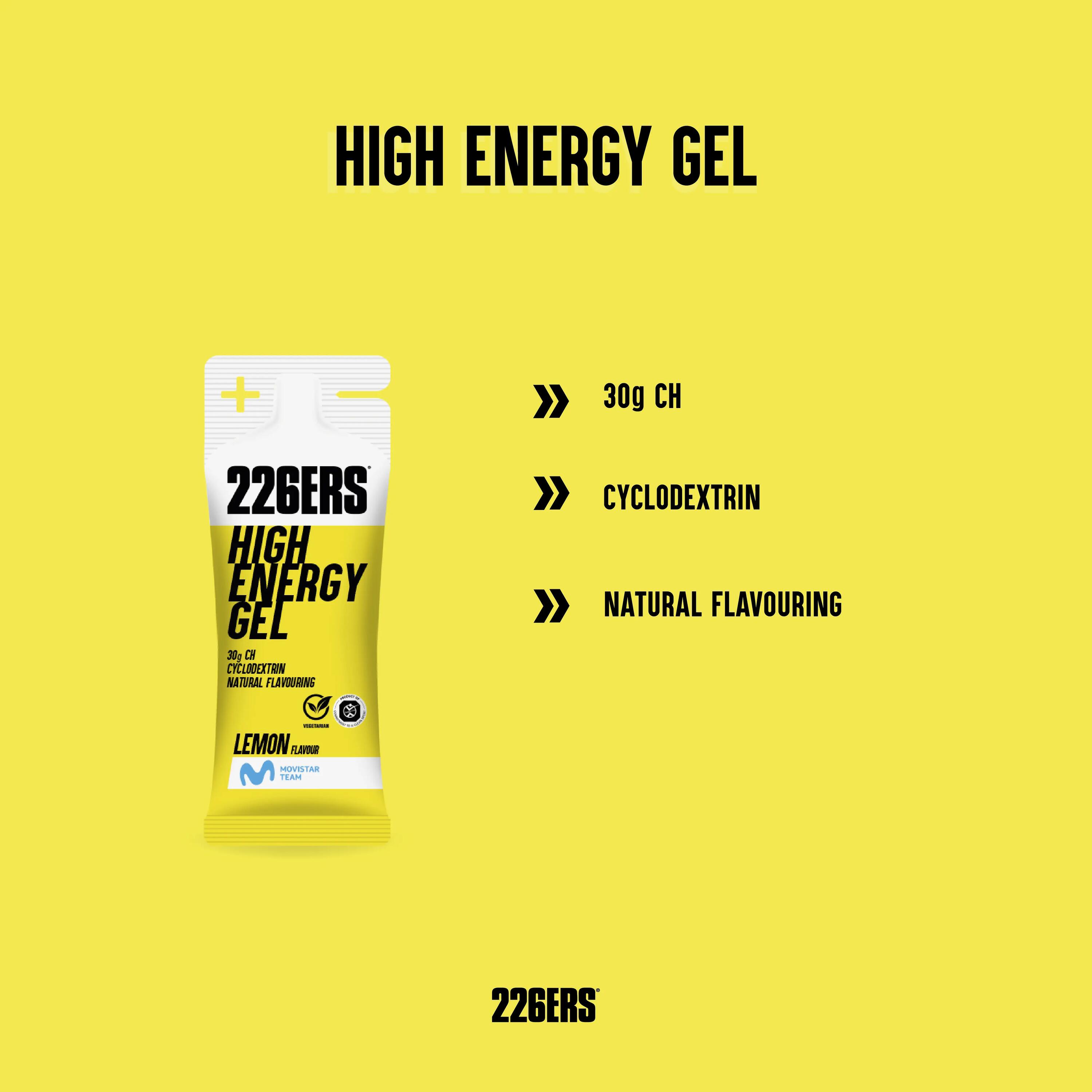 HIGH ENERGY GEL 32x45g LEMON 3/5
