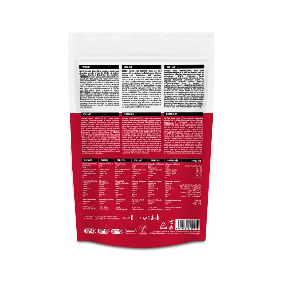 ISOTONIC DRINK 1Kg COLA 2/6