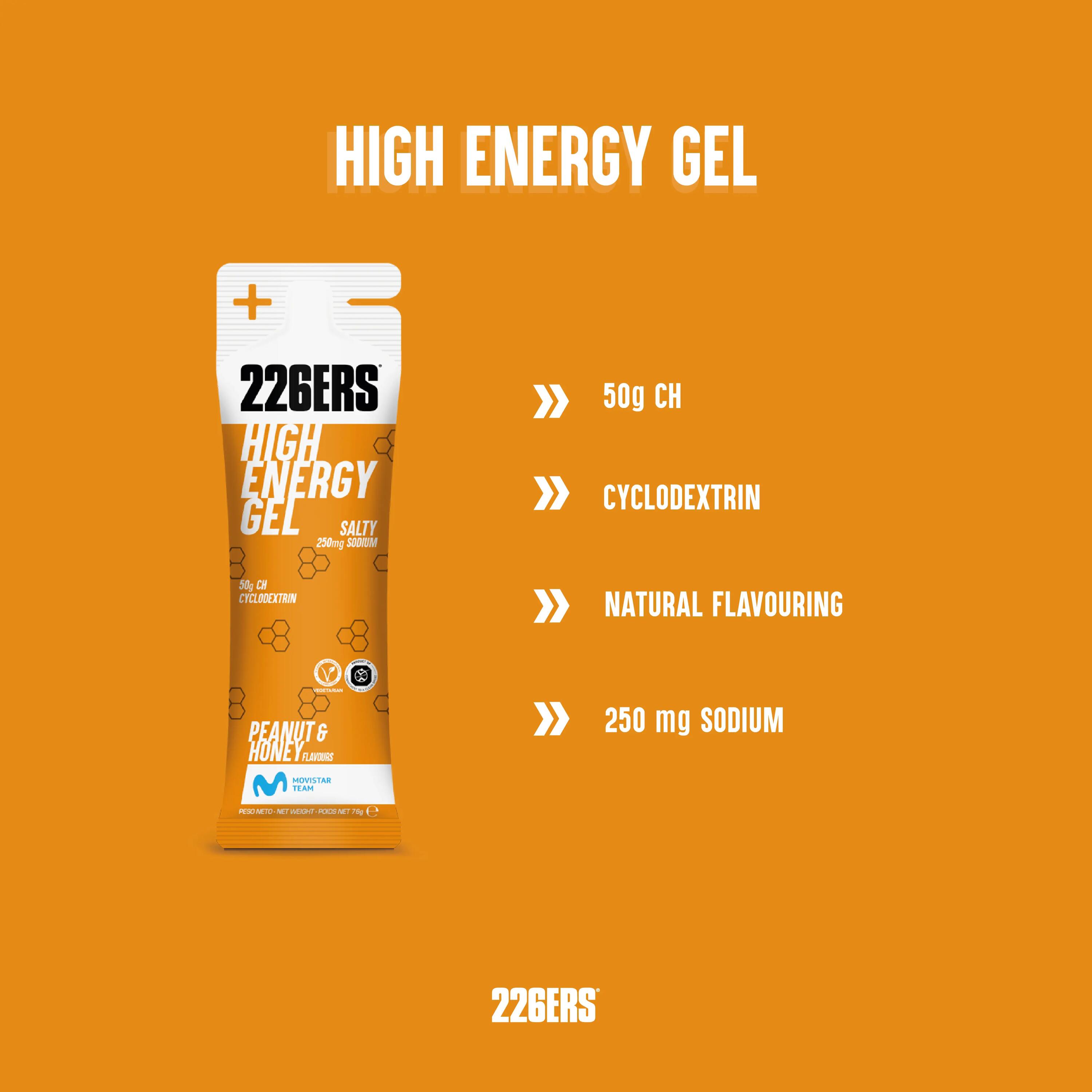 HIGH ENERGY GEL 76g SALTY PEANUT & HONEY 3/8