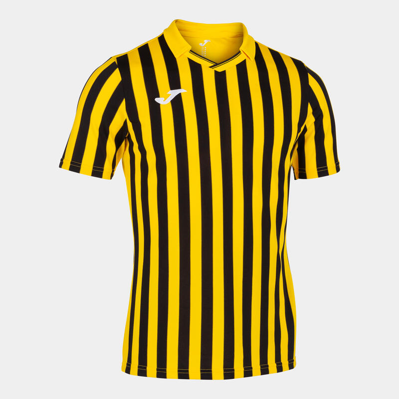 Camiseta Manga Corta Copa II Hombre Amarillo Negro