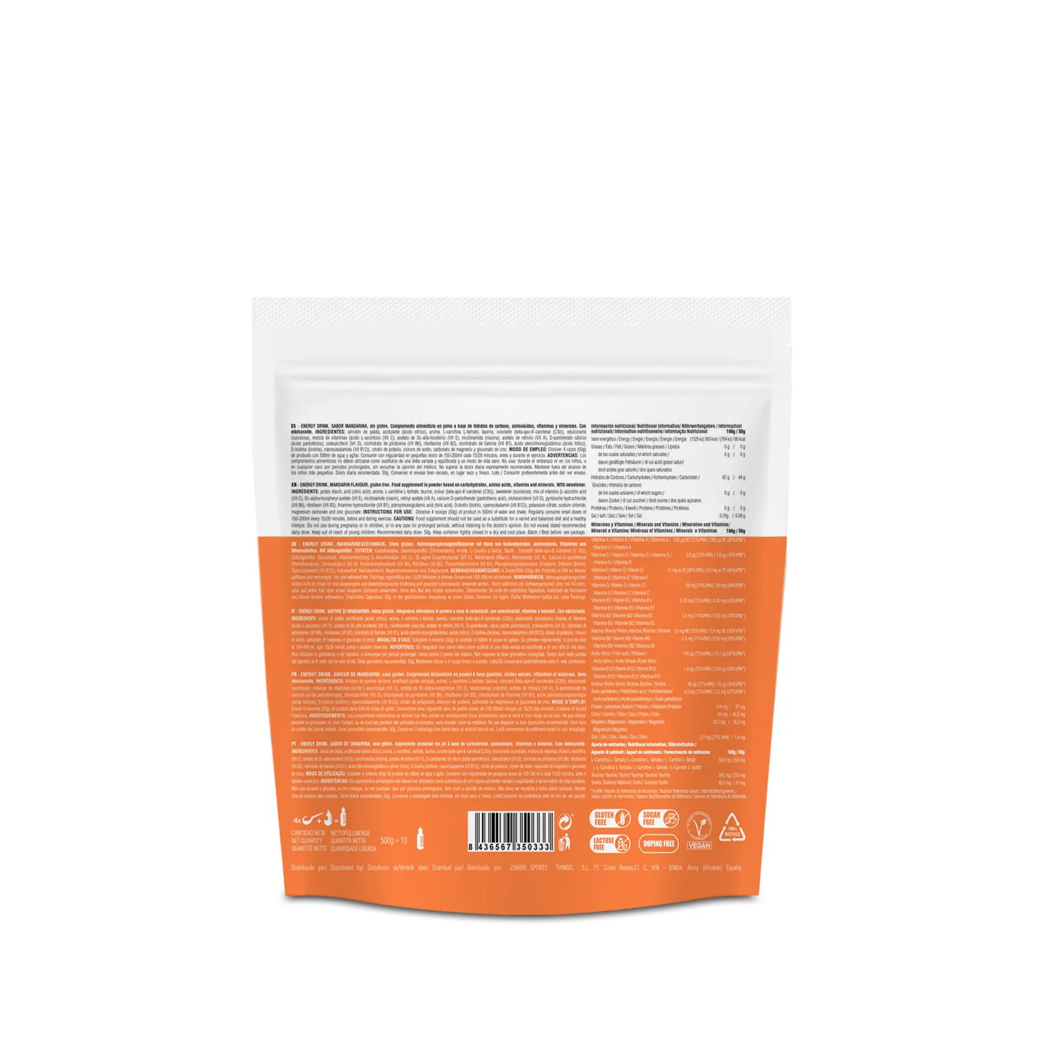 ENERGY DRINK 500g MANDARIN 2/6