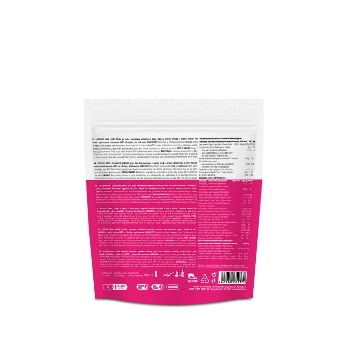 RECOVERY DRINK 500g STRAWBERRY 2/6