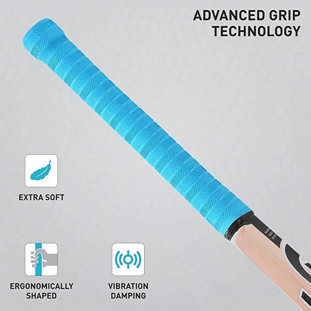 Diamond 202 Cricket Bat (Cream/White/Blue) Harrow 6/6