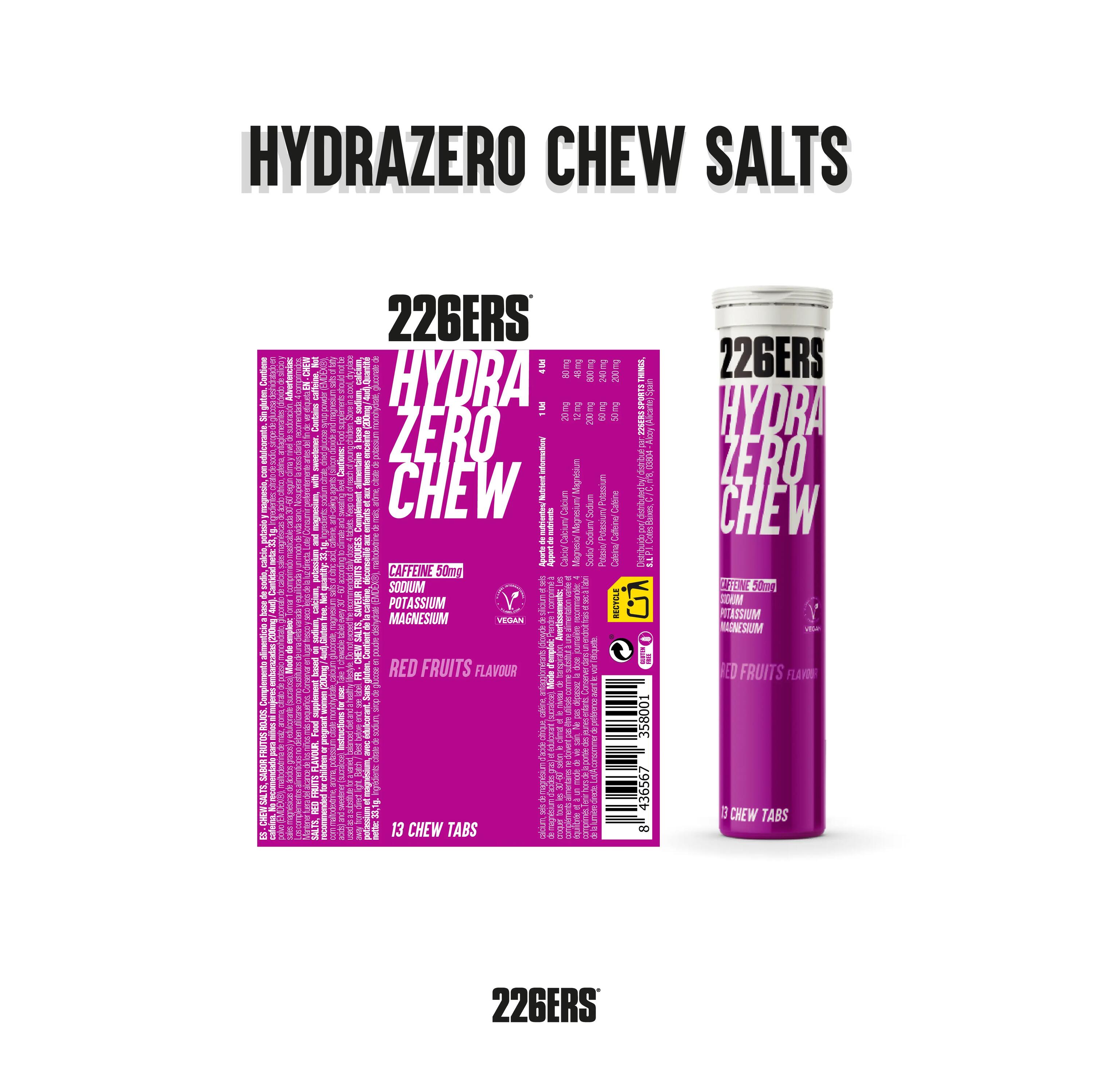 HYDRAZERO CHEW SALTS 13 Tabs RED FRUITS CAFFEINE 2/6