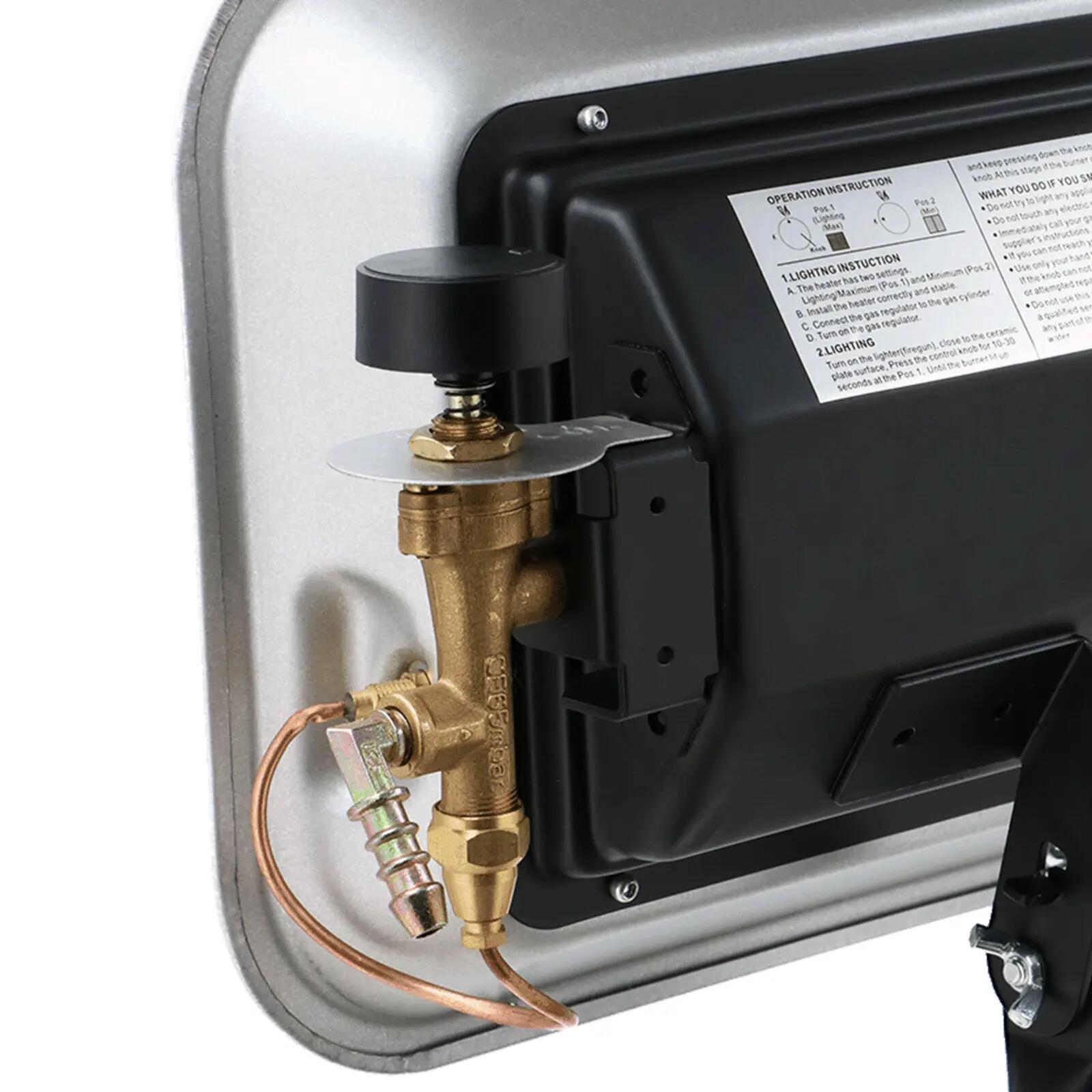 Calefactor de gas para tiendas de campaña cerámica infrarroja 30 mbar 4,5 kW 3/4