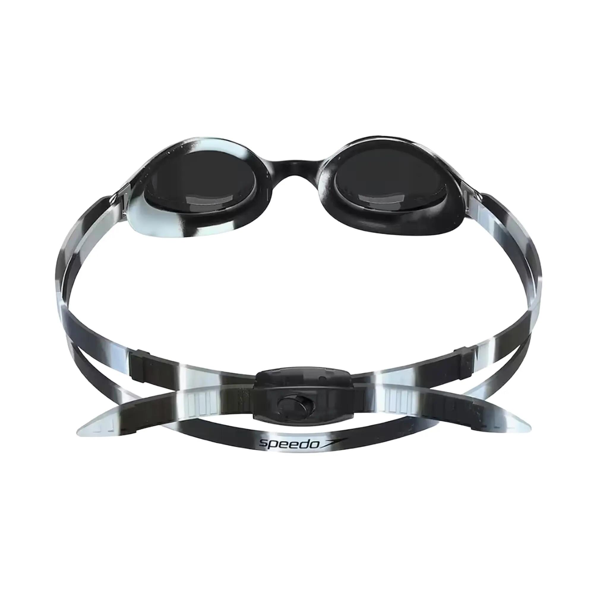 HYPER FLYER Kinder-Schwimmbrille Silber/Schwarz mit verspiegelten Gläsern 2/4