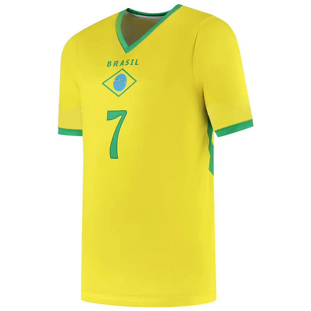 Brazilie Voetbaltenue Thuis Vini JR. - Kinderen en Volwassenen 2/5