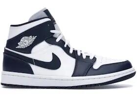 Chaussures - Lifestyle - Mixte - Air Jordan 1 Mid - Blanc/Metallic Gold/Obsidian 3/3