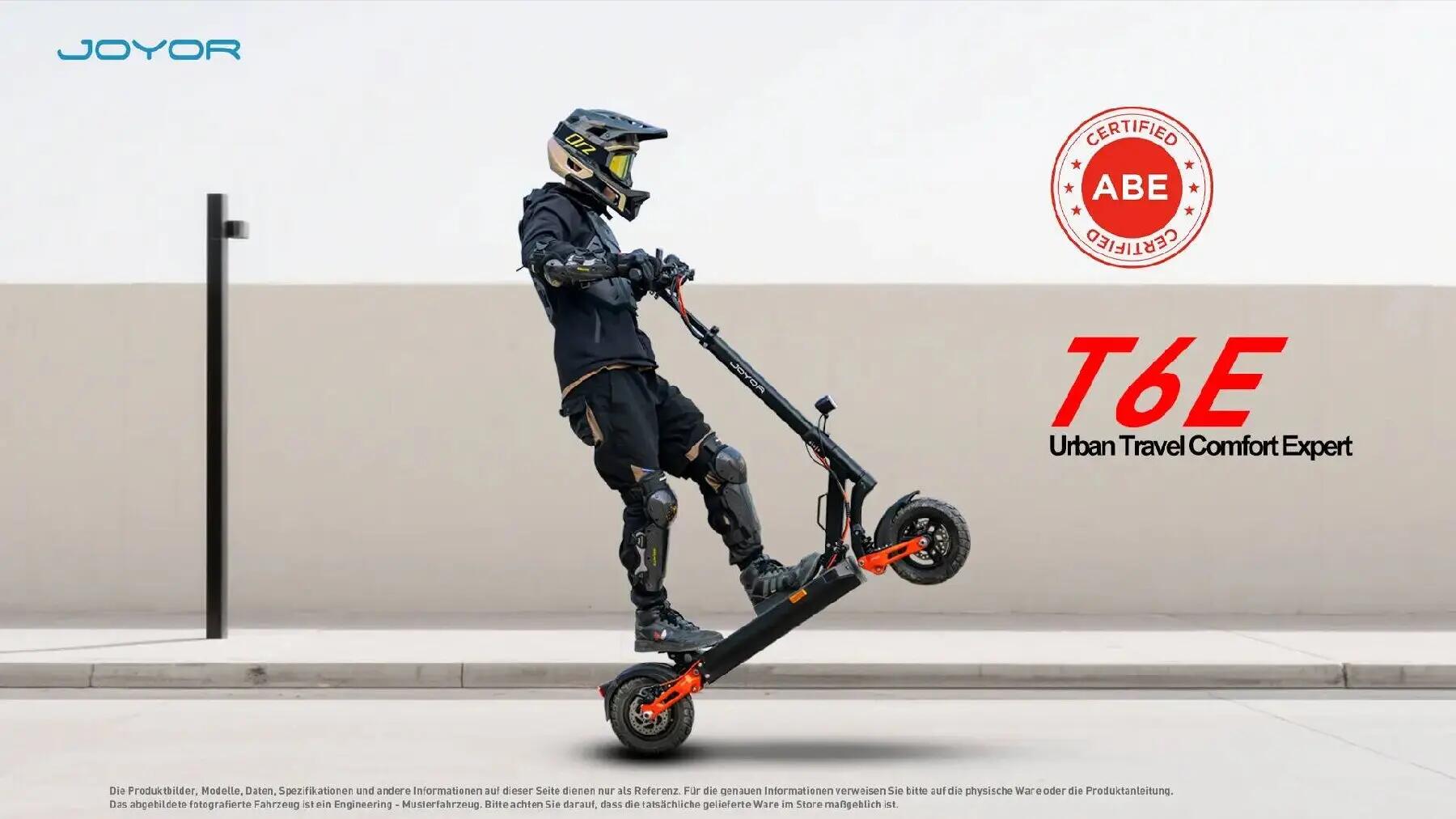 Összecsukható felnőtt e-roller T6E ABE, 48V18Ah, 10"-os gumiabroncsok 8/11