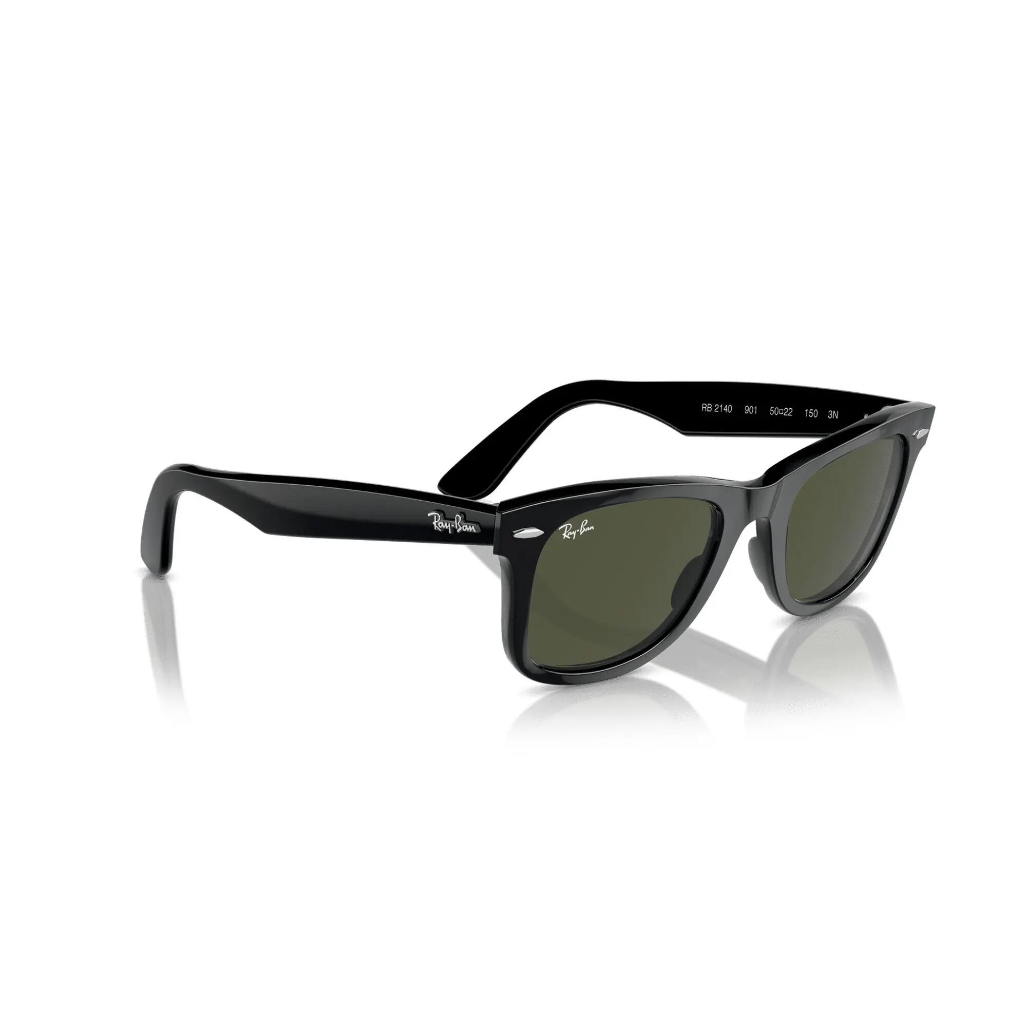 Occhiali da sole Ray Ban RB2140 Wayfarer neri 7/7