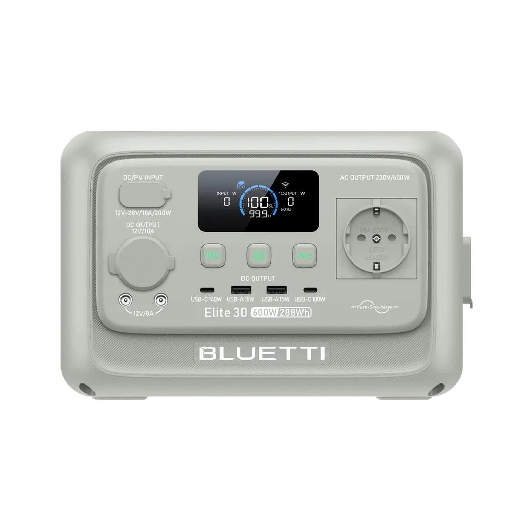 Преносим генератор Elite 30 V2 BLUETTI с мощност 288Wh за къмпинг и пътуване