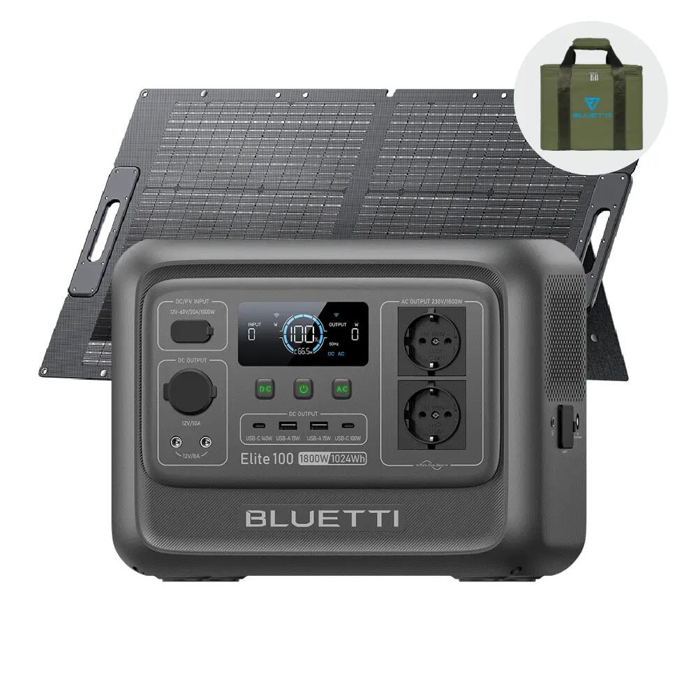 Соларен генератор Elite 100 V2 1024Wh със 100W панел за къмпинг и каравани