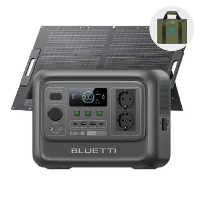 Elite 100 v2+100w zonnepaneel,1024wh voor kamperen,noodgevallen-station bluetti
