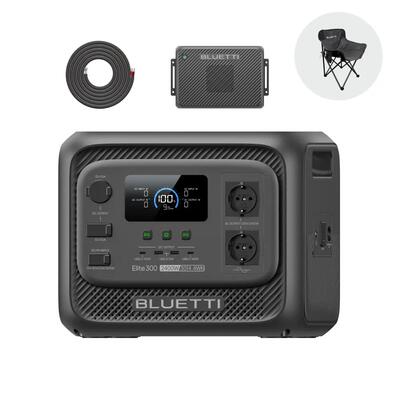 Bluetti elite 300 3014.4wh + charger 2 draagbare powerstation voor camper van