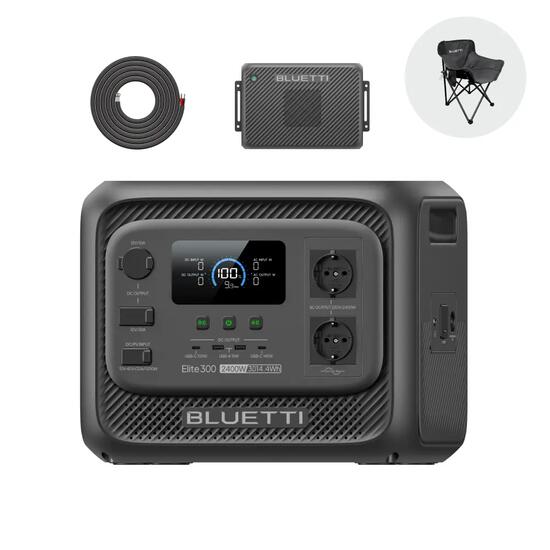 Elite300 BLUETTI Powerstation 3014Wh+Ladegerät2 für Autoreisen,Wochenendausflüge