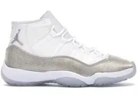 Air Jordan 11 Retro White Metallic Silver Women's 1/2