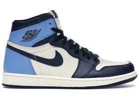 Basketball - schuhe - air jordan 1 - leder - sail/obsidian 3/4
