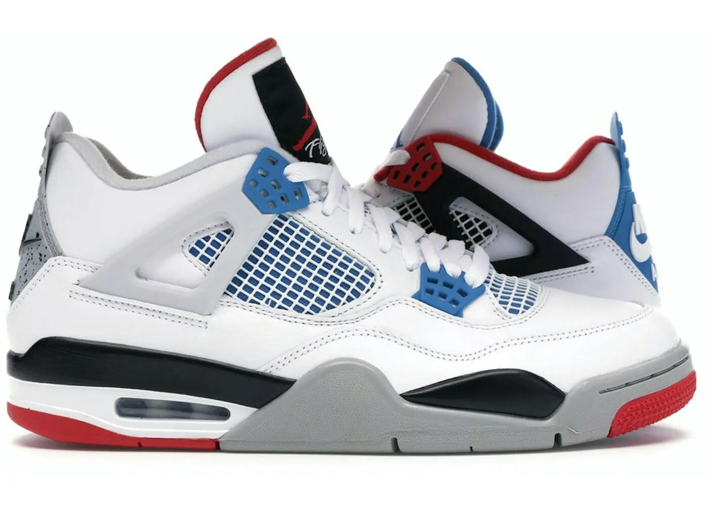 Scarpe - Sport - Uomo - Jordan 4 What The - Bianco/Rosso 2/3