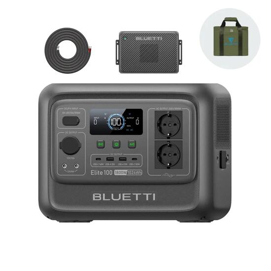 Elite 100 V2 BLUETTI stacja + Ładowarka2, 1024Wh na podróże samochodem,wycieczki