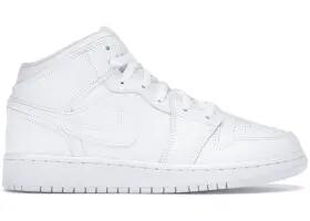Zapatillas Air Jordan 1 Mid Triple White (2020) 3/3