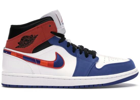 Chaussures - basket - air jordan 1 mid - multicolore
