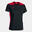 T-shirt manga curta Mulher Joma Championship vi preto vermelho